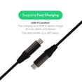 thumbnail image 3 of onn 6ft USB-C to USB-C Charging Cable, Fast Charging, USB-IF Certified, Black - Compatible with iPhone 16 Series, iPhone 15 Series, Samsung Galaxy, Note, Pixel Devices iPad Pro, & More, 3 of 6