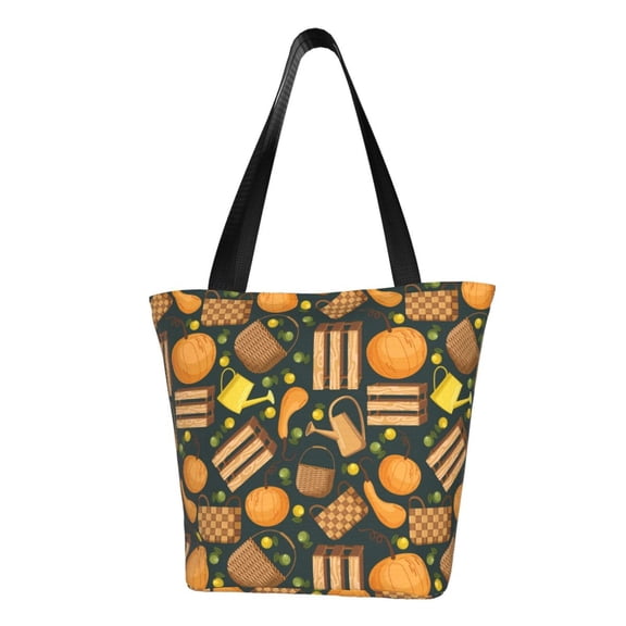 Easygdp Autumn Harvest Pumpkin Basket Shoulder Bags for Women,Crossbody Bags Shoulder Purse Handbag for Women