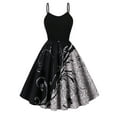 thumbnail image 1 of Robe pour Femmes, T-Shirts Sans Manches à Col Rond Imprimé pour la Maison Quotidienne, 1 of 5