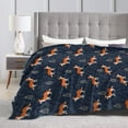 thumbnail image 4 of Fox Blanket Gifts For Kids Adults - Lightweight Throw Blanket For Bedroom Living Room Decor Soft Fuzzy Fleece Cozy Plush Bed Couch 40"X30", 4 of 7