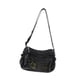 thumbnail image 2 of Bolso bandolera de mezclilla para mujer, bolso de hombro multifuncional y moderno para uso diario. Negro, 2 of 9