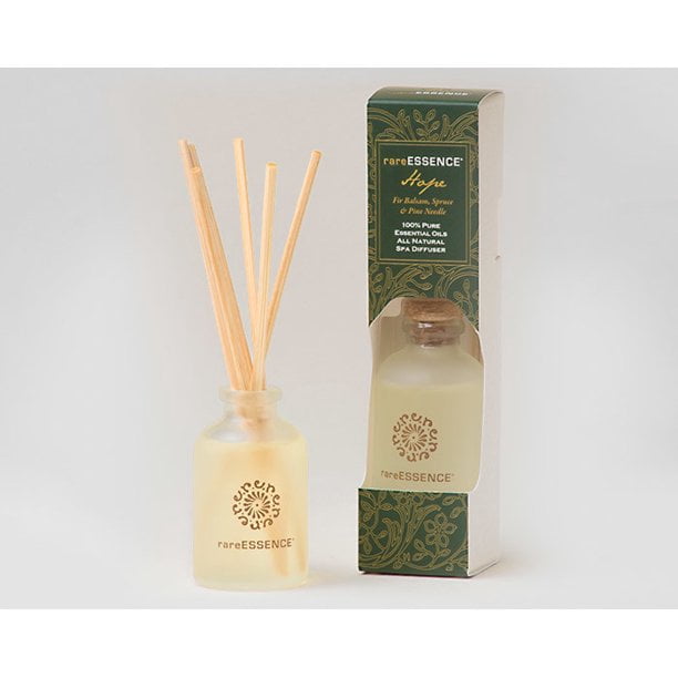 rareESSENCE Aromatherapy 100% Pure Essential Oil Reed Diffuser, Hope, 1 oz