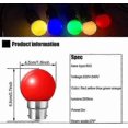 thumbnail image 2 of 20x B22 Bayonet Cap LED Coloured Light Bulb Mini Globe Golfball Bulbs for Outdoor Patio Garden Party, 2 of 5