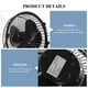 thumbnail image 2 of FELTECHELECTR Mini ventilador de escritorio con reloj LED USB, portátil, de metal, con pantalla de temperatura en tiempo real, para el hogar y la oficina., 2 of 6