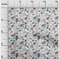 thumbnail image 2 of oneOone Polyester Spandex Brown Fabric Tropical Dress Material Fabric Print Fabric By The Yard 56 Inch Wide, 2 of 4