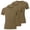 Brown, variant on Girls 3 Pack Short Sleeve T-Shirts Slim Ribbed Knit Basic Tees Trendy Summer Going out Tops for Big Girls