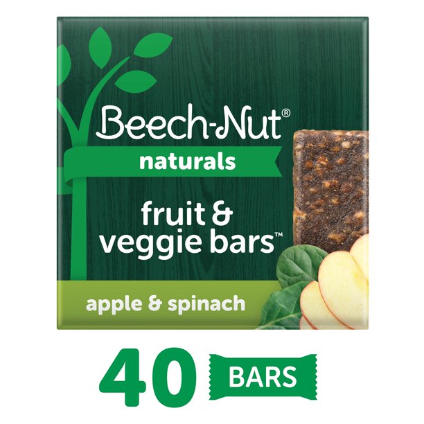 (8 Pack) BeechNut Naturals Fruit & Veggie Bars Stage 4, Apple