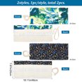 thumbnail image 2 of 1set 2pcs 2 style Pattern Handmade Canvas Pencil Roll Wrap Roll Up Pencil Case for Coloring Pencil Holder Mixed Patterns 46x20cm 1pc/style, 2 of 5