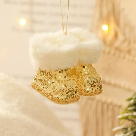 

Ornament pendant holiday pendant holiday ornament Christmas Decoration Small Boots Pendant Christmas Tree Decoration Pendant Pen Holder Small Shoes Candy Bag Gifts