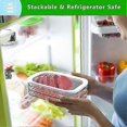 thumbnail image 3 of Lunch Meat Container for Fridge, 3-Layer Stackable Cold Cuts Storage Containers, Transparent Deli Meat Container for Fridge with Lid for Meats Cold, 3 of 5