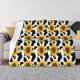 thumbnail image 1 of Balery Cute Cow Print Sunflower B Manta de Franela con Dibujo, Lujo Ultra Suave y Cálido, Antipelusa y Resistente a las Arrugas para Cama, Sofá, Camping -50"x40", 1 of 6