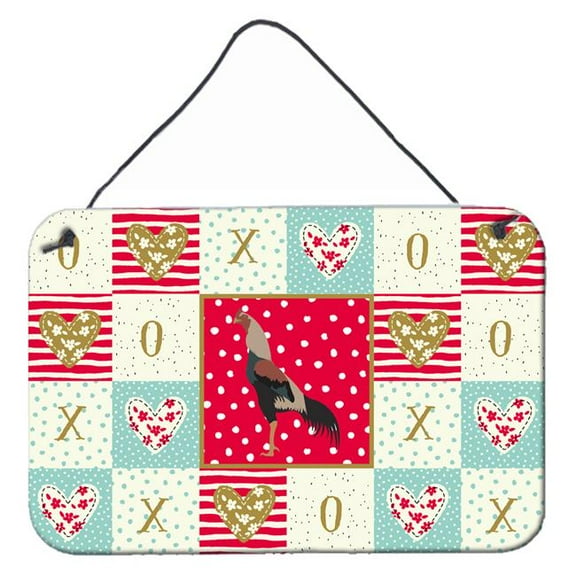 Caroline's Treasures CK5265DS812 Kulang Chicken Love Wall or Door Hanging Prints, 8x12, multicolor