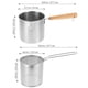 thumbnail image 2 of 1 juego de ollas y sartenes de acero inoxidable, pequeñas, para freír alimentos, utensilios de cocina, 2 of 6