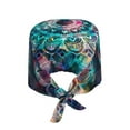 thumbnail image 2 of Salouo Watercolor Mandala Print Adjustable Working Caps,1 Pcs Working Hats Elastic Scrub Hats Elastic Tie Back Hats Unisex Nurse Scrub Cap Nurse Hats ,One Size, 2 of 7