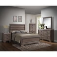 thumbnail image 3 of Room Designs Brown Wood Queen Size Bed Brown Transitional Rectangle, 3 of 3