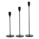 thumbnail image 1 of Candelabro de aleación antideslizante candelabro decoración candelabro para fiesta pub, negro mate, juego de 24 + 29 + 34 cm Methold HA003037-16, 1 of 6