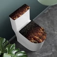 thumbnail image 3 of HELLHERO Holiday Dressing Elastic Edge Elastic Installation 2 Pcs Set with Stretch Toilet Seat Cover Toilet Lid Cover Dustproof, Merry Chrismas, 3 of 6