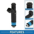 thumbnail image 2 of Fuel Injector No.110324 Fuel Injection Nozzle for Ford for Mustang GT 4.6L 5.0L 1986-2004 Black, 2 of 6