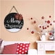 thumbnail image 1 of Christmas Wooden Sign Welcome House Sign Christmas Eve Festive Felling Wall Decoration Round Christmas Wooden Pendant, 1 of 3