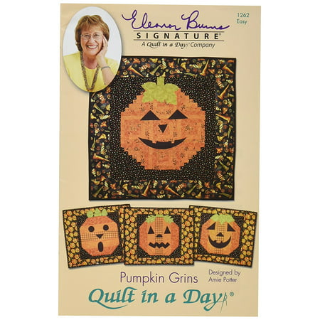 Eleanor Burns Pumpkin Grins Pattern by, Pattern only By Quilt In A Day