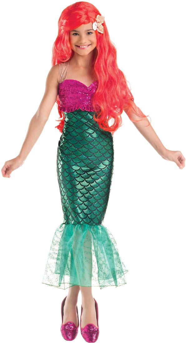 Girls Sweet Mermaid Costume Walmart Com Walmart Com