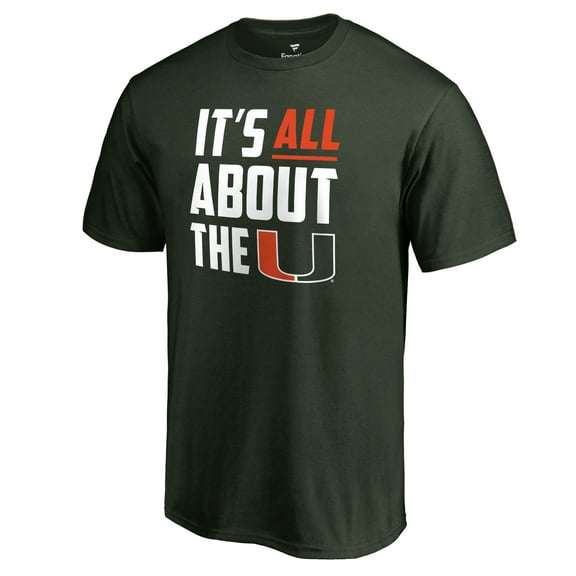 Men's Green Miami Hurricanes Hometown Collection All About The U T-Shirt