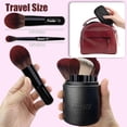 thumbnail image 3 of Travel Makeup Brush Set, 14 count Mini Makeup Brushes for Foundation, , Eyeshadow, Highlight, Contour, Blush & Concealer, Small Makeup Brush Set Purse Size with Case (Black), 3 of 6