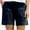 Navy 1, variant on Women Shorts Casual High Waist Shorts Summer Solid Cotton Pocket Casual Shorts