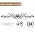 thumbnail image 4 of ESTART 1PC Metal Scroll Wall Decor Traditional Metal Scroll Wall Art for Home Living Room Front Porch Above Door Hallway Entryway, 4 of 6