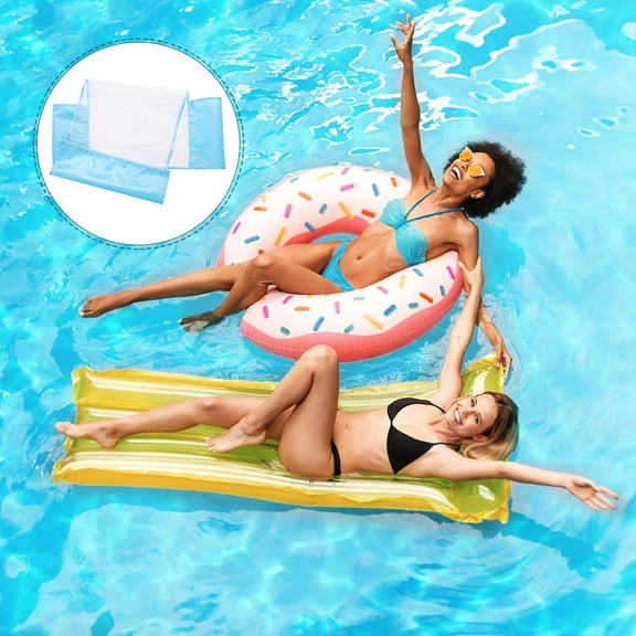 IBASETOY Swimming Pool Chair Float with Breathable Mesh Design for Comfortable Water Lounging