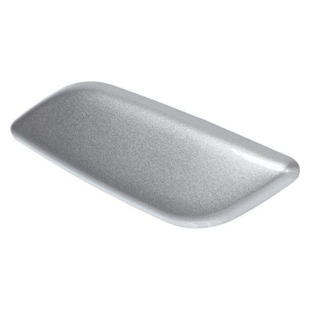 Tapa de boquilla de lavaparabrisas del lado izquierdo delantero de Unique Bargains para Mazda 3 M3 Axela 2013-2016, tapa de recorte del parachoques No.BKC6518H1 tono plateado 1 Pcs