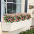 thumbnail image 4 of Sinhoon 6 Bundles Artificial Flowers Outdoor Fake Flowers for Decoration UV Resistant No Fade Faux Plastic Plants Garden Porch Window Box Décor(rose), 4 of 14