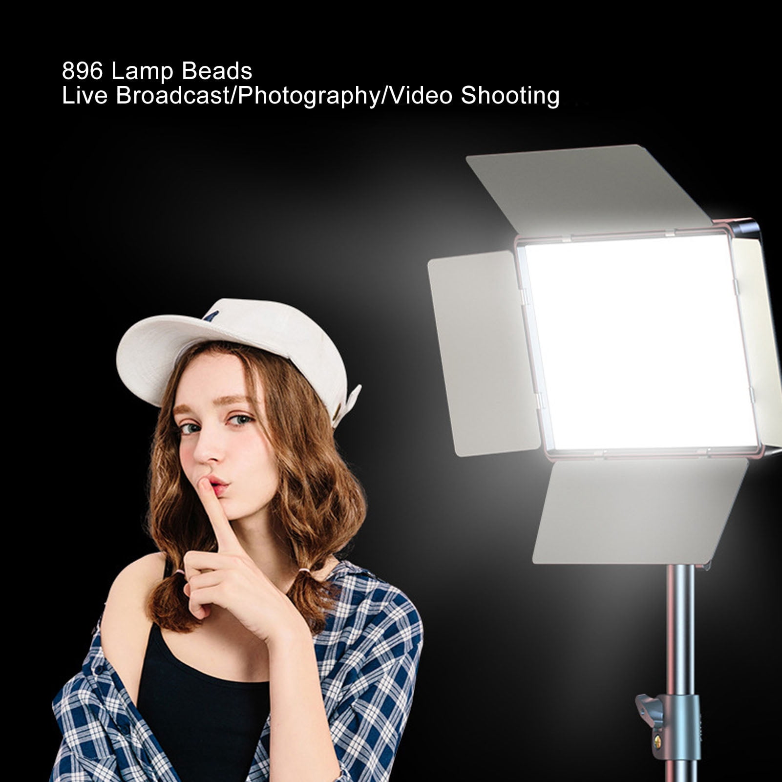 BIMZUC 40W LED Video Light Panel, Professional Photography Studio Lighting 3200-6500K Dimmable Ultra-Thin LED Fill Light for Live Streaming, YouTube, TikTok (14.17 x 11.02 inches / 36 x 28 cm)