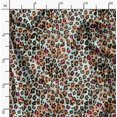 thumbnail image 2 of Soimoi Green Moss Georgette Fabric Leopard Animal Skin Fabric Prints By Yard 42 Inch Wide, 2 of 6