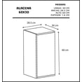 thumbnail image 2 of Alacena Gabinete Para Cocina 1 Puerta DECOMOBIL  AL-60X30, 2 of 4