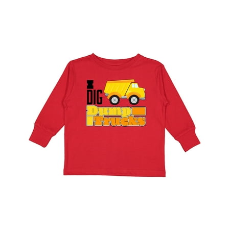 

Inktastic I Dig Dump Trucks Gift Toddler Boy or Toddler Girl Long Sleeve T-Shirt