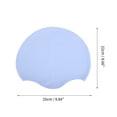 thumbnail image 4 of Gorro de Natación Geométrico Impermeable de Silicona 1 Pc Azul Cielo, 4 of 5