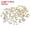 White, variant on Uxcell Sew on Rhinestones Base Crystal Gems, Fit for Jewelry Clothes Costume Dress Garments Crafts - Mixed Shapes Mixed Colors