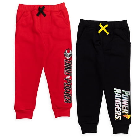 

Power Rangers Toddler Boys Fleece 2 Pack Jogger Pants Red/Black 5T