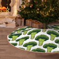 thumbnail image 5 of Sikiie Cute Broccoli Nativity Christmas Tree Skirt, Jesus Christian Winter Holiday Tree Mat Decoration(30-48IN)36", 5 of 6