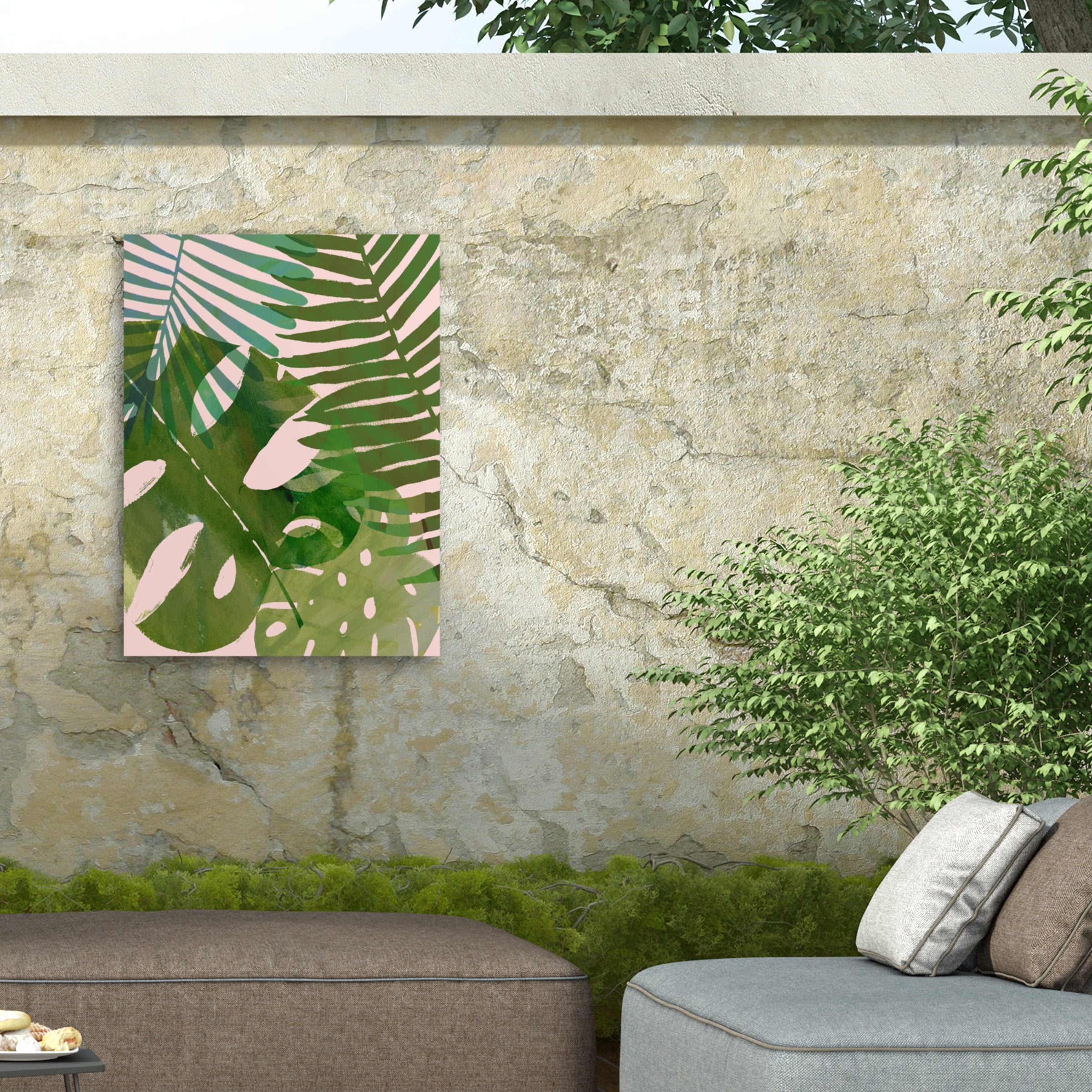 Victoria Borges 'Tropical Tangle II' Outdoor Canvas 47x35