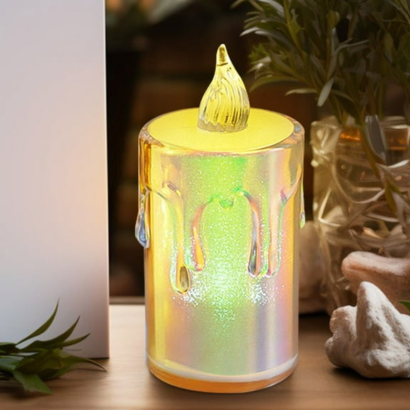 Christmas Changing Flameless Candles,Battery Operated LED Candle with Remote,Timer,Warm Glow,Long Last Lighting for Romantic Anniversary Wedding Home Daily Decor