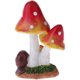 thumbnail image 2 of Seta de resina con adorno de animales Jardín de hadas Seta Macetas de jardín Decoración Adorno de cerámica para bricolaje Casa de muñecas Maceta Maceta Plantas Estatua - Seta de caracol rojo TUNC Sencillez, 2 of 5