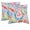 Colorful Holiday Style, variant on 18x18 Inch Outdoor Throw Pillows Set of 2, Waterproof & Fade-Resistant, Square Decorative Cushion For Patio Furniture, All Weather Outdoor Pillows (Red Grid)