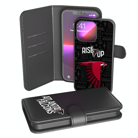 Keyscaper Black Atlanta Falcons iPhone Wallet Case