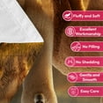 thumbnail image 7 of Flannel Fleece Twin Blanket, Soft Large Twin Blanket, Lightweight Cozy Plush Twin Blanket Fit Sofa Bed, 60"x80", Alpaca, 7 of 7