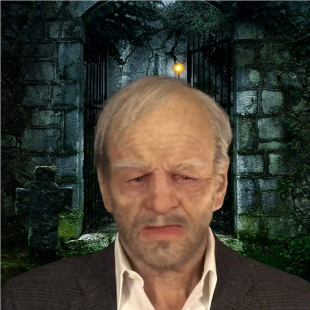 Cubierta De La Cara Del Viejo Hombre De Látex De Halloween Cubierta De La Cara Del Viejo Hombre De Látex De Halloween Cabeza De Disfraces De Halloween Para La Mascarada Sombrero ANGGREK Otros