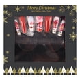 thumbnail image 1 of 1 par de pestañas postizas de pelo de visón y 24 piezas de parches de uñas portátiles, uñas navideñas, 1 of 5