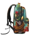 thumbnail image 3 of Fotbe Meditating French Bulldog Mochila Casual con Estampado para Escuela, Viajes y Actividades al Aire Libre - Duradera, Ligera y Cómoda, 3 of 5