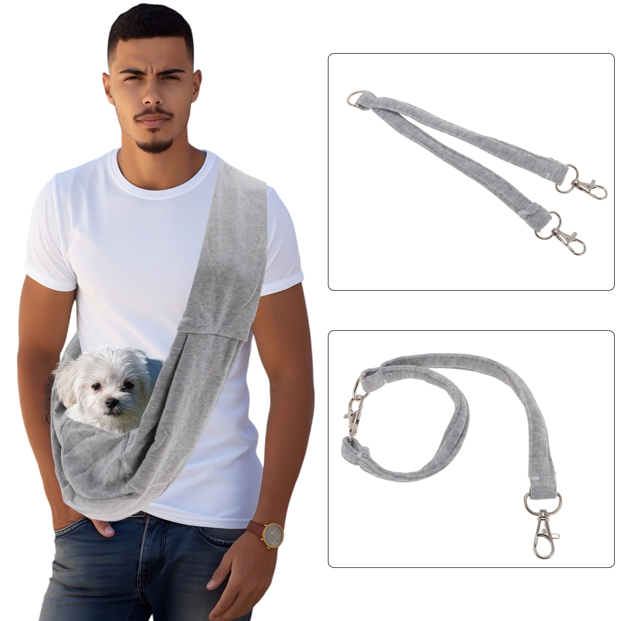 Unique Bargains Pet Sling Carrier for Small Dogs and Cats for Outdoor Activities